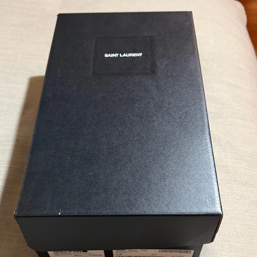 Saint Laurent Black Canvas Loafers - Picture 7 of 7